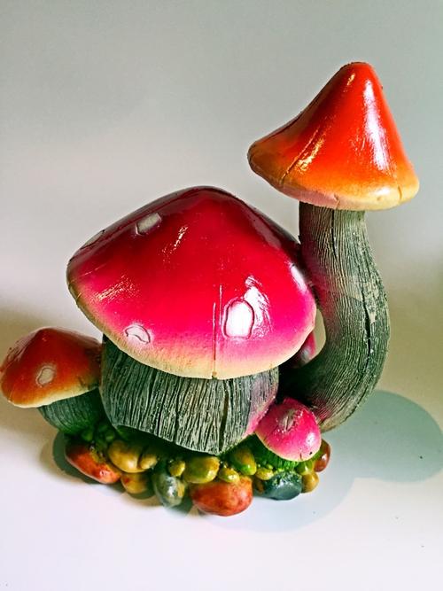 水族箱鱼缸造景/仿真树脂逼真蘑菇/树脂工艺品