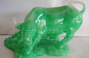 低价供应仿玉树脂公牛装饰工艺品 优质选择与市场机遇